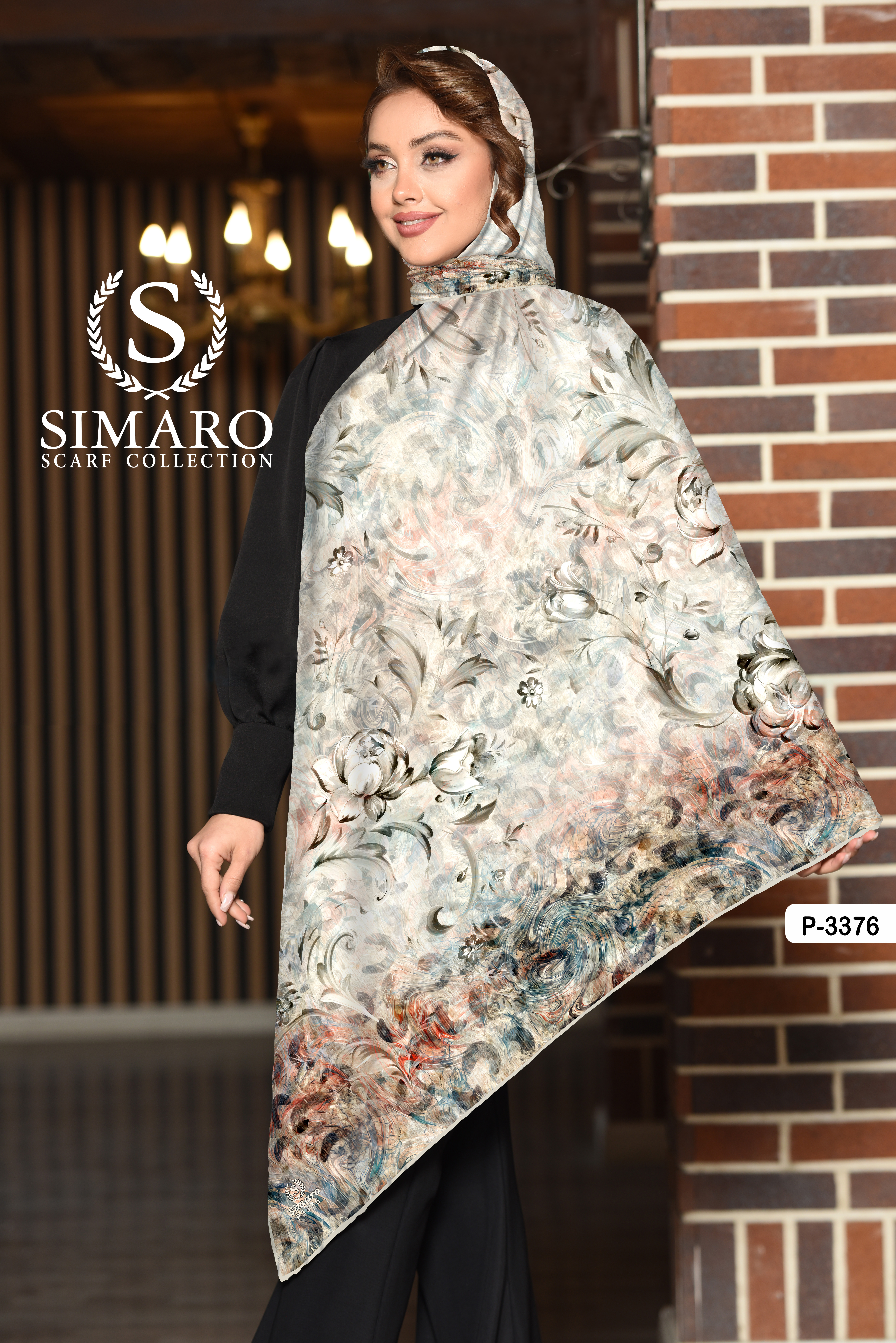 روسری حریر کرپ