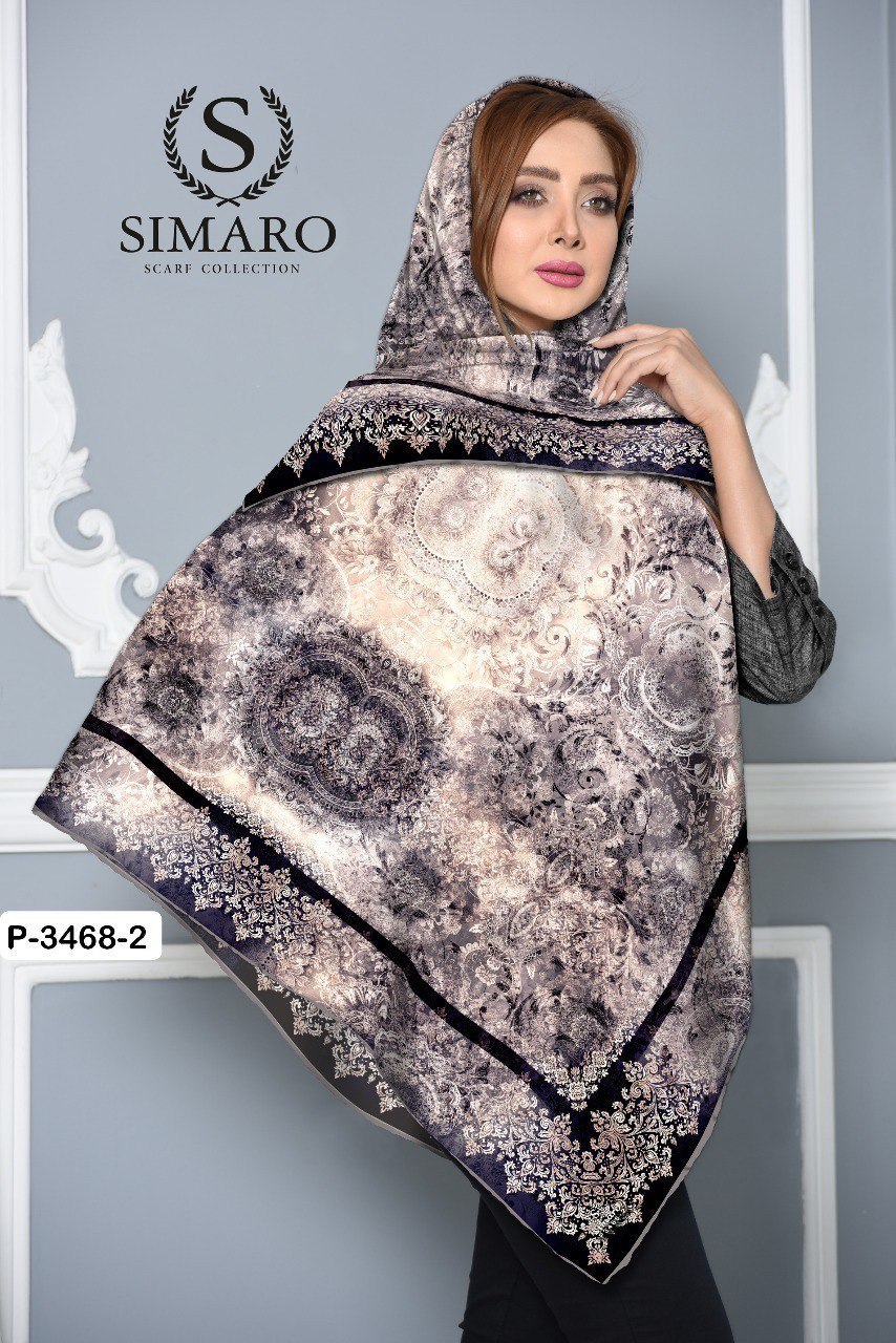 روسری حریر کرپ 