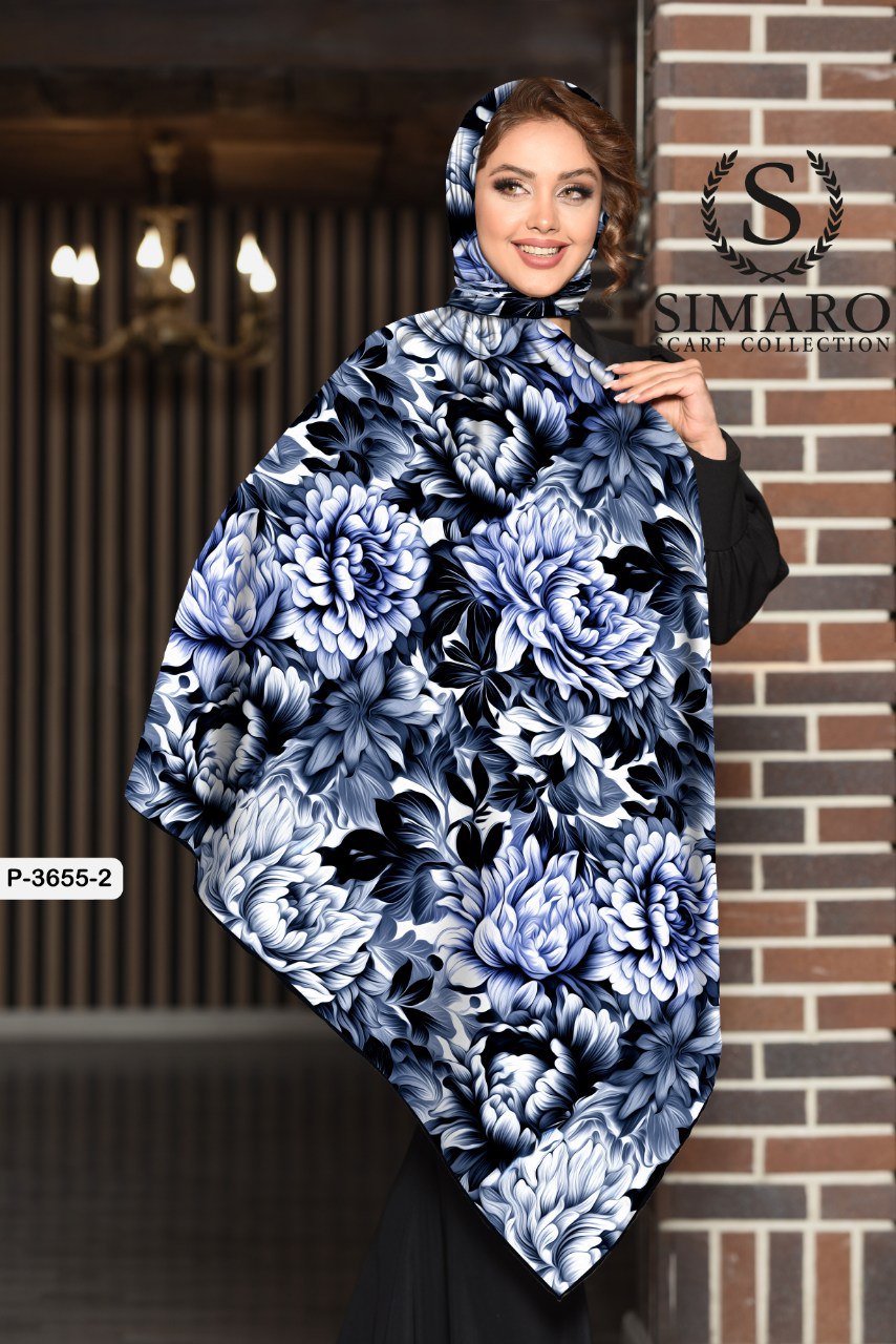 روسری حریر کرپ 