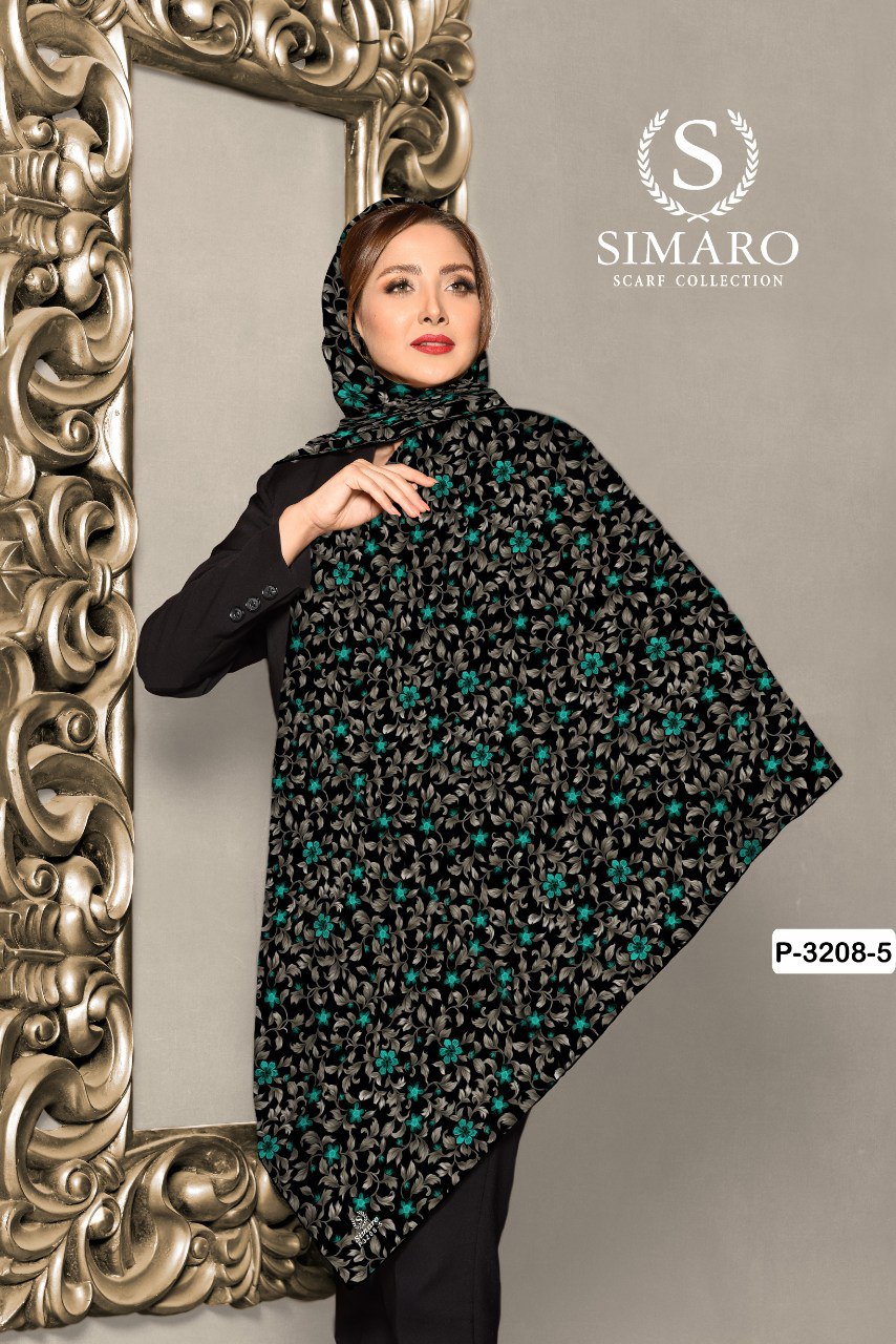 روسری حریر کرپ 