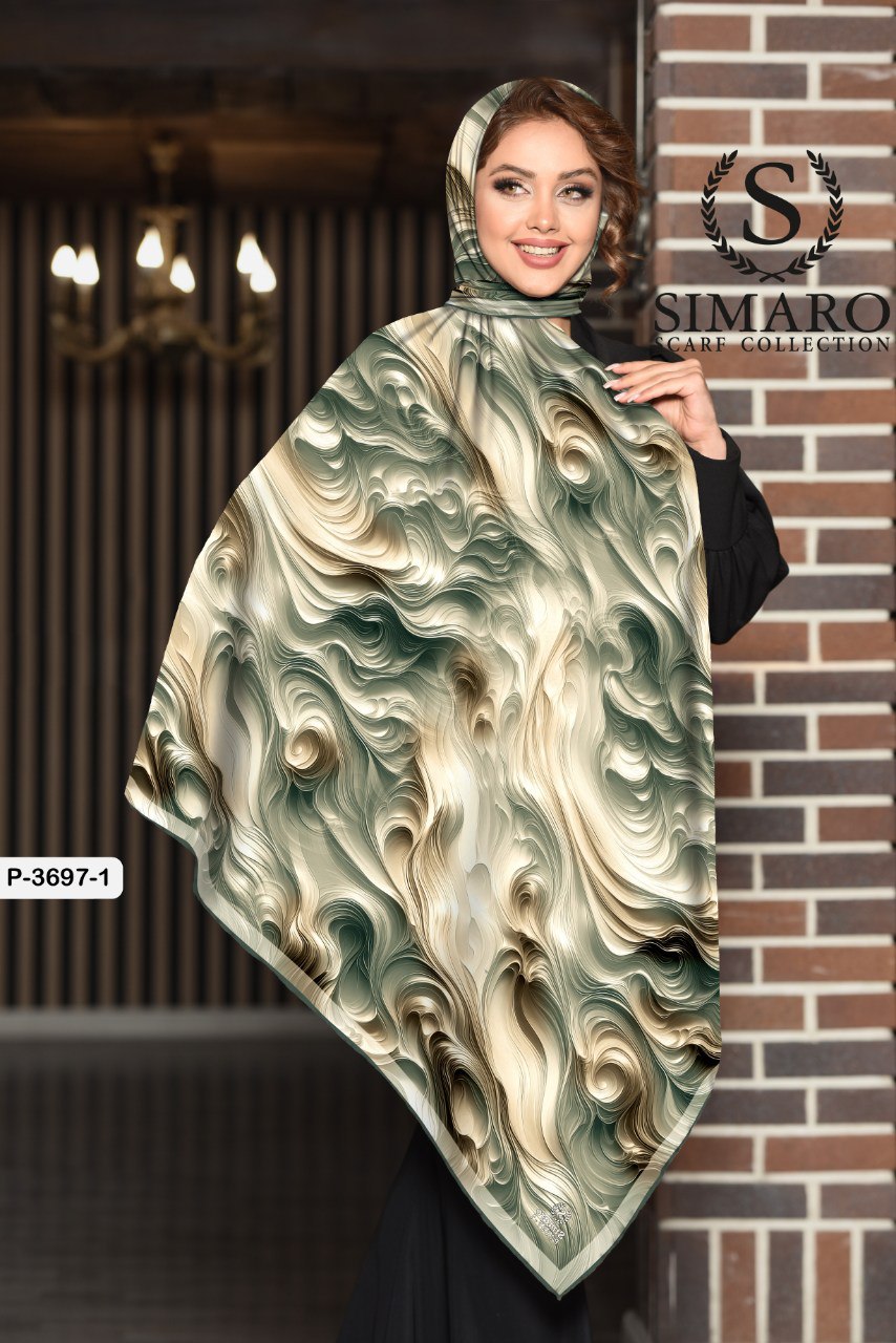 روسری حریر کرپ 