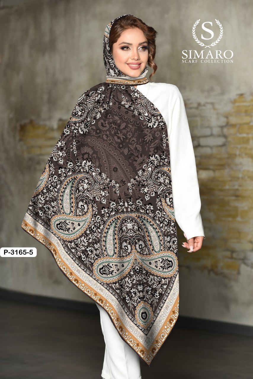 روسری حریر کرپ 