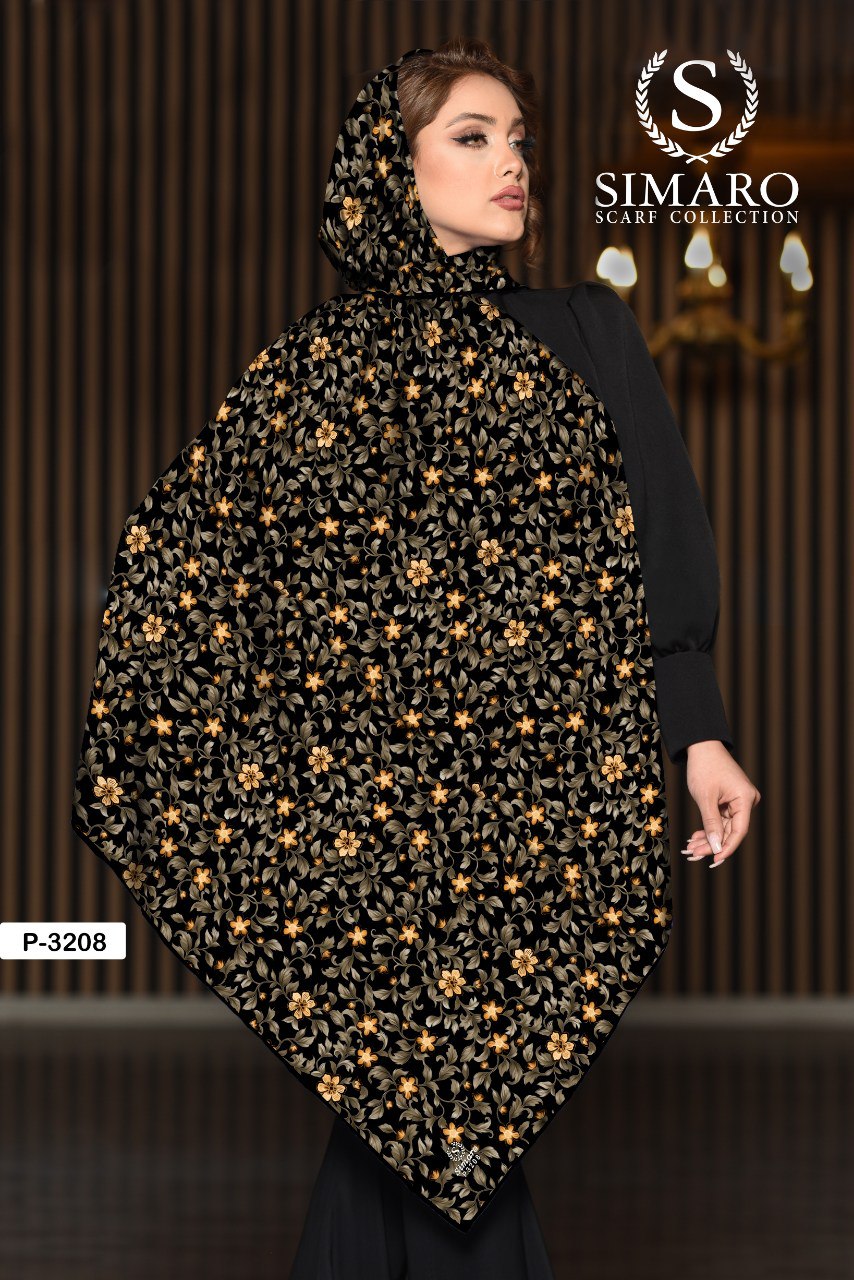 روسری حریر کرپ 