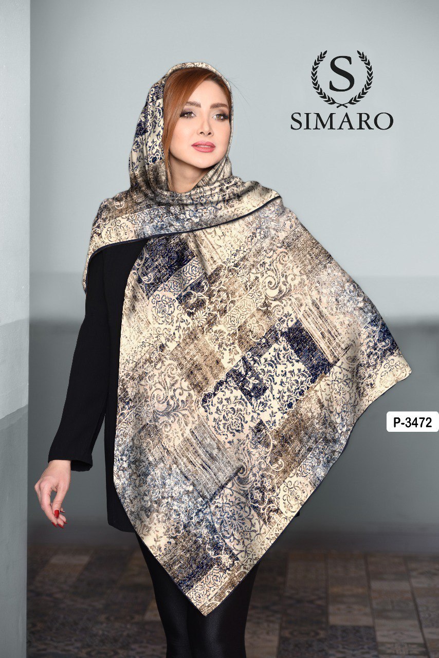 روسری حریر کرپ 