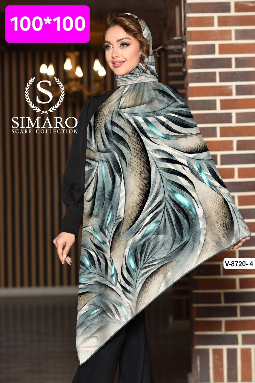 روسری حریر کرپ 