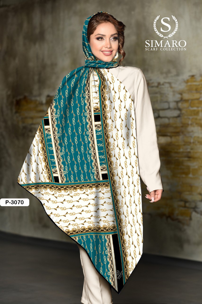 روسری حریر کرپ 