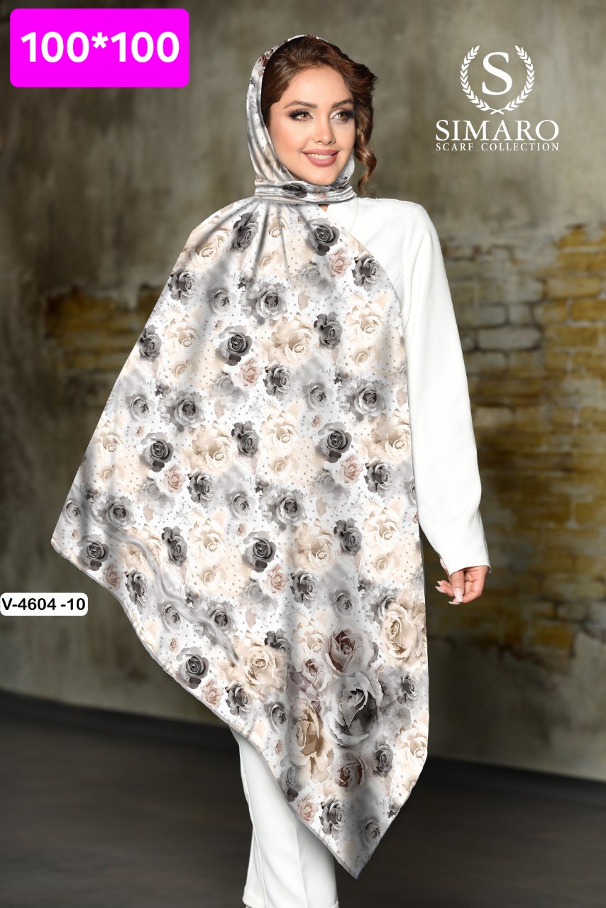 روسری حریر کرپ 