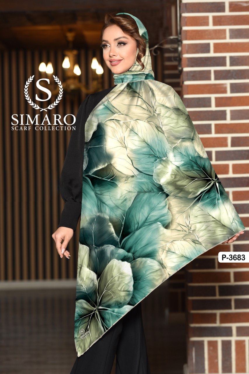 روسری حریر کرپ 