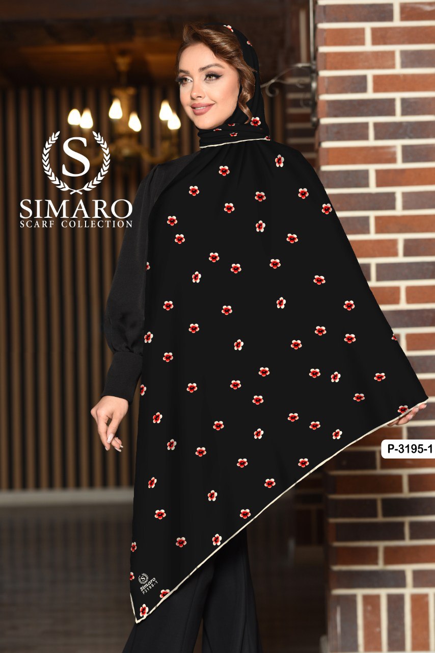 روسری حریر کرپ 