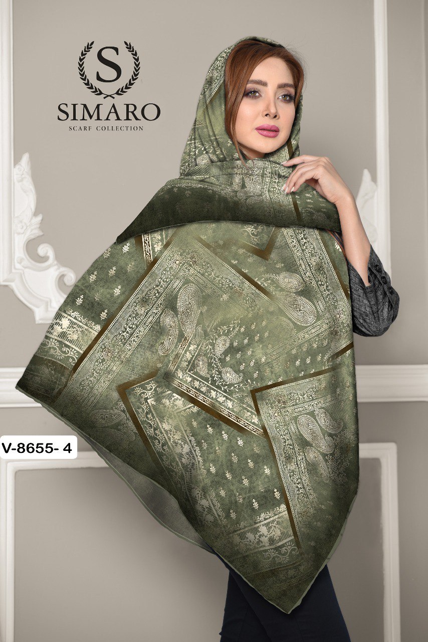 روسری حریر کرپ 