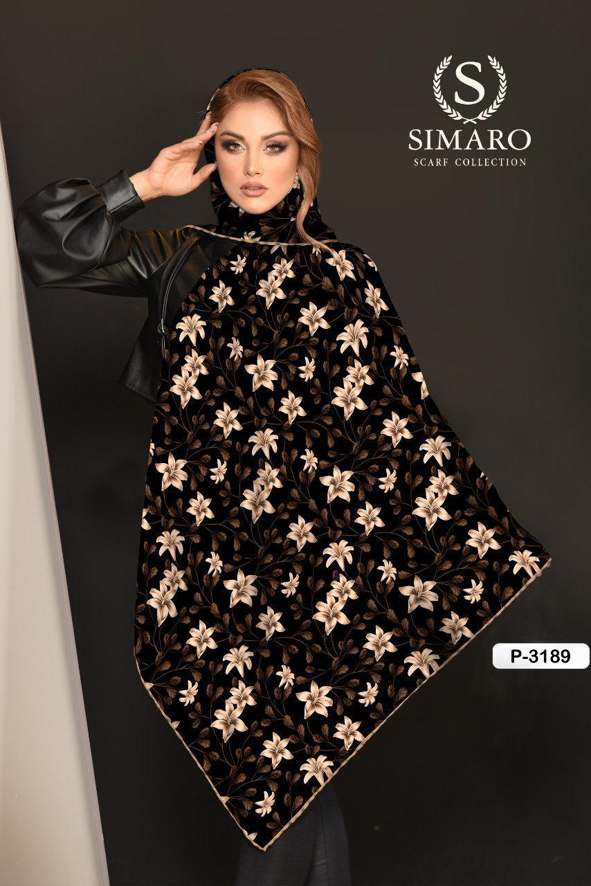 روسری حریر کرپ 