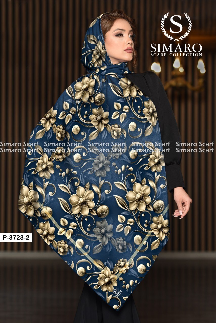 روسری حریر کرپ 