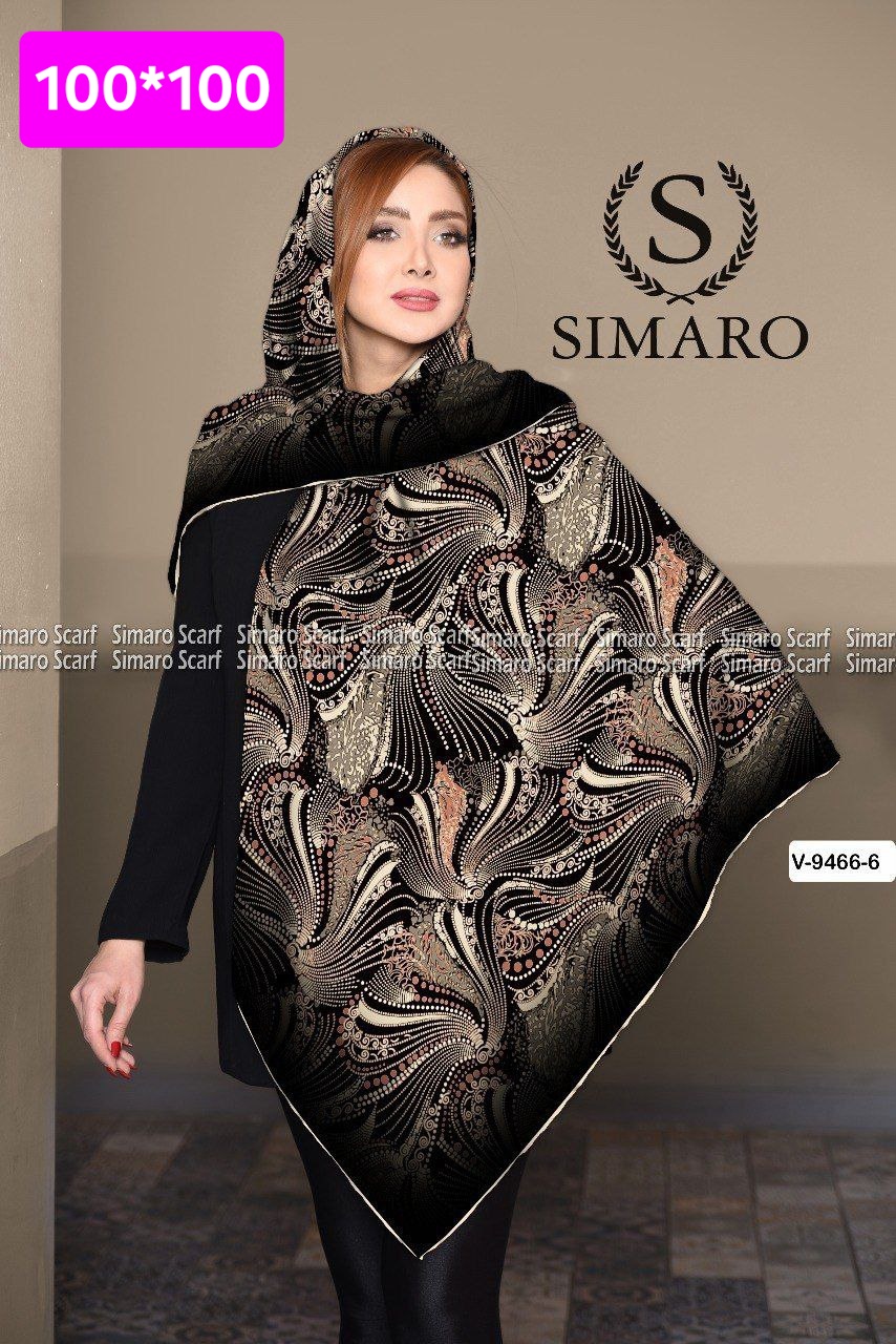 روسری حریر کرپ 