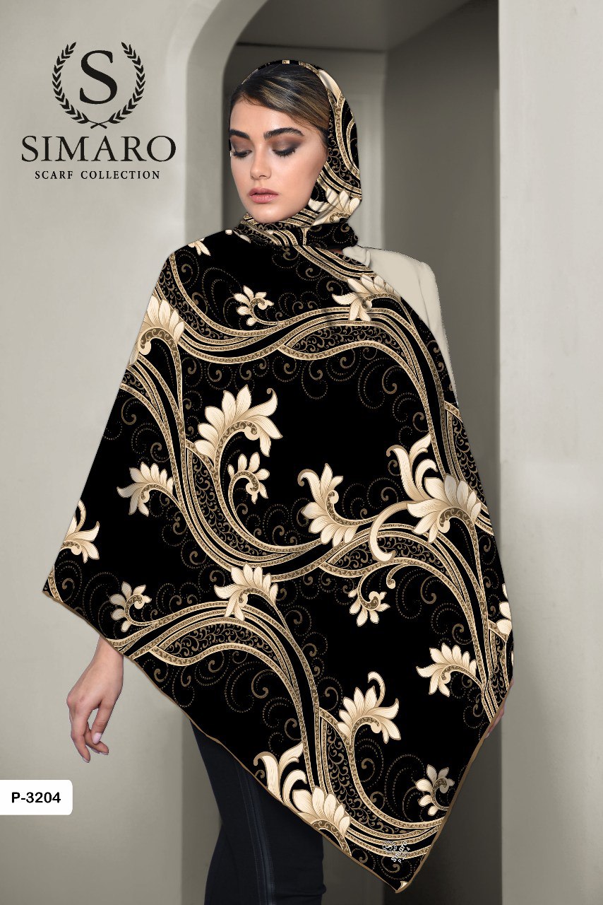 روسری حریر کرپ 