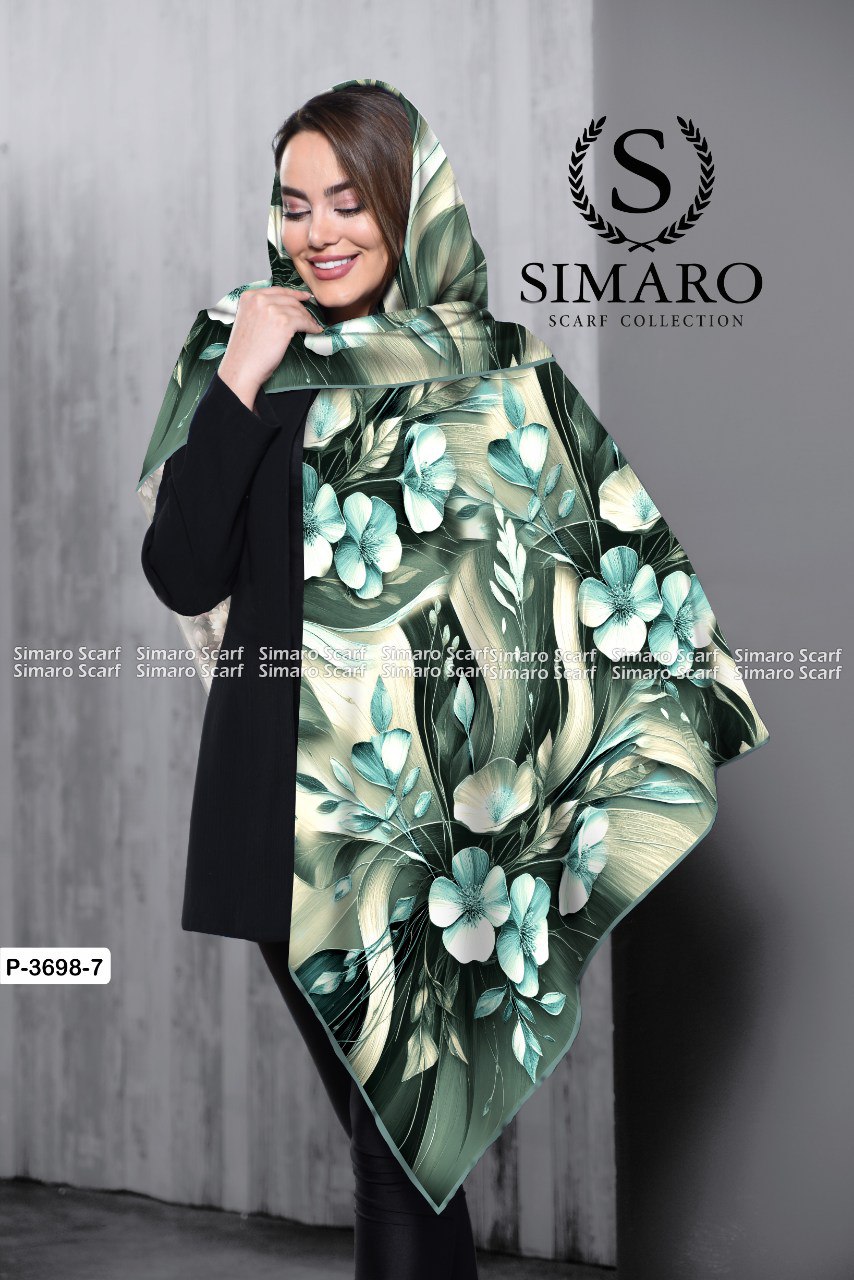 روسری حریر کرپ 