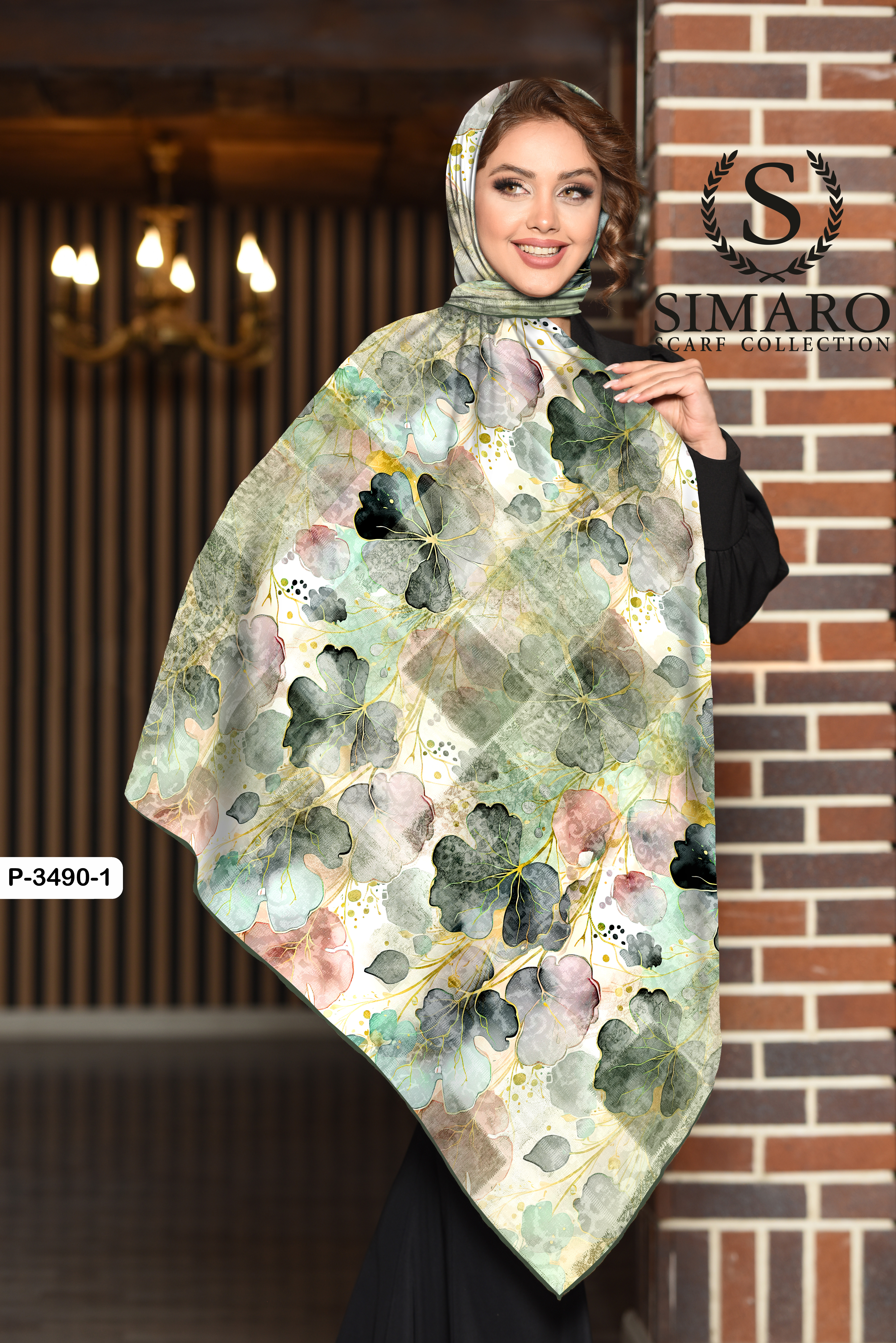 روسری حریر کرپ