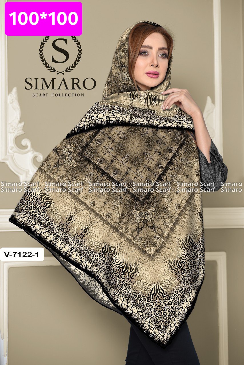 روسری حریر کرپ 