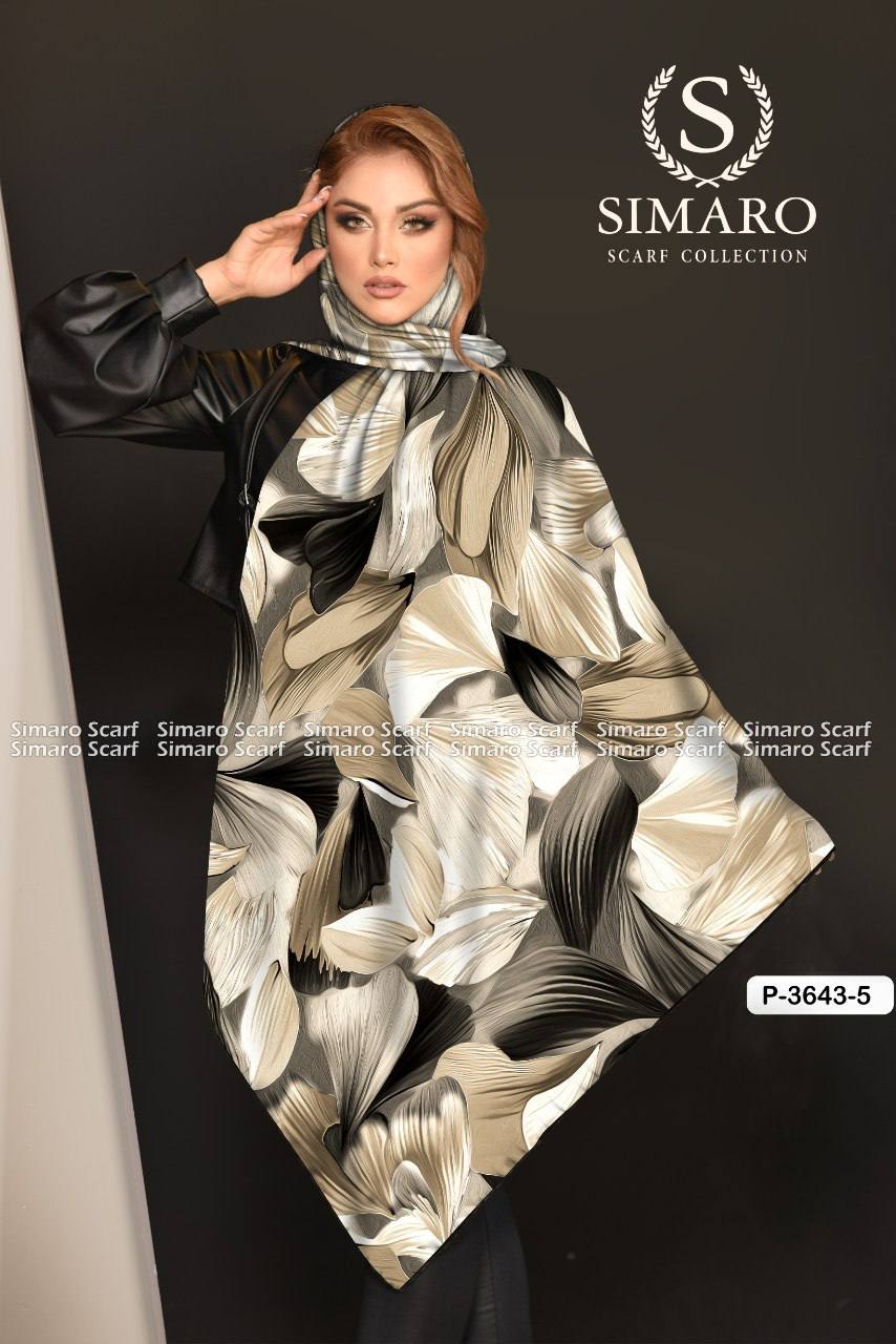 روسری حریر کرپ 